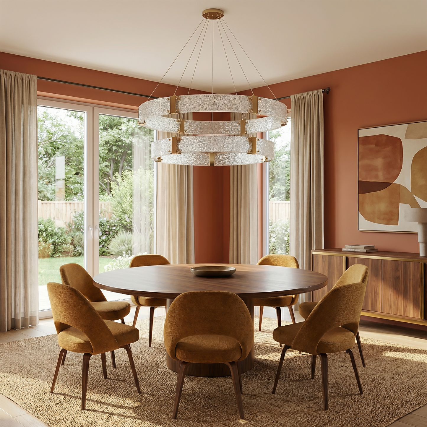 Plafonnier Ciel d’Ambre vue ambiance | Luxarmonie