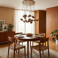 Suspension en Bois Floral pour Salles Élégantes – Orvaline