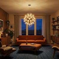 Suspension  Moderne à Bulles de Verre Ajustable – Bulle