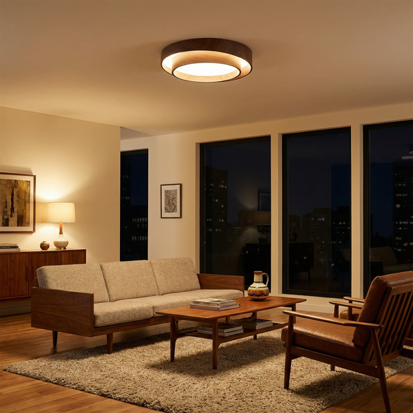 Plafonnier LED moderne en métal pour salon – Candelo