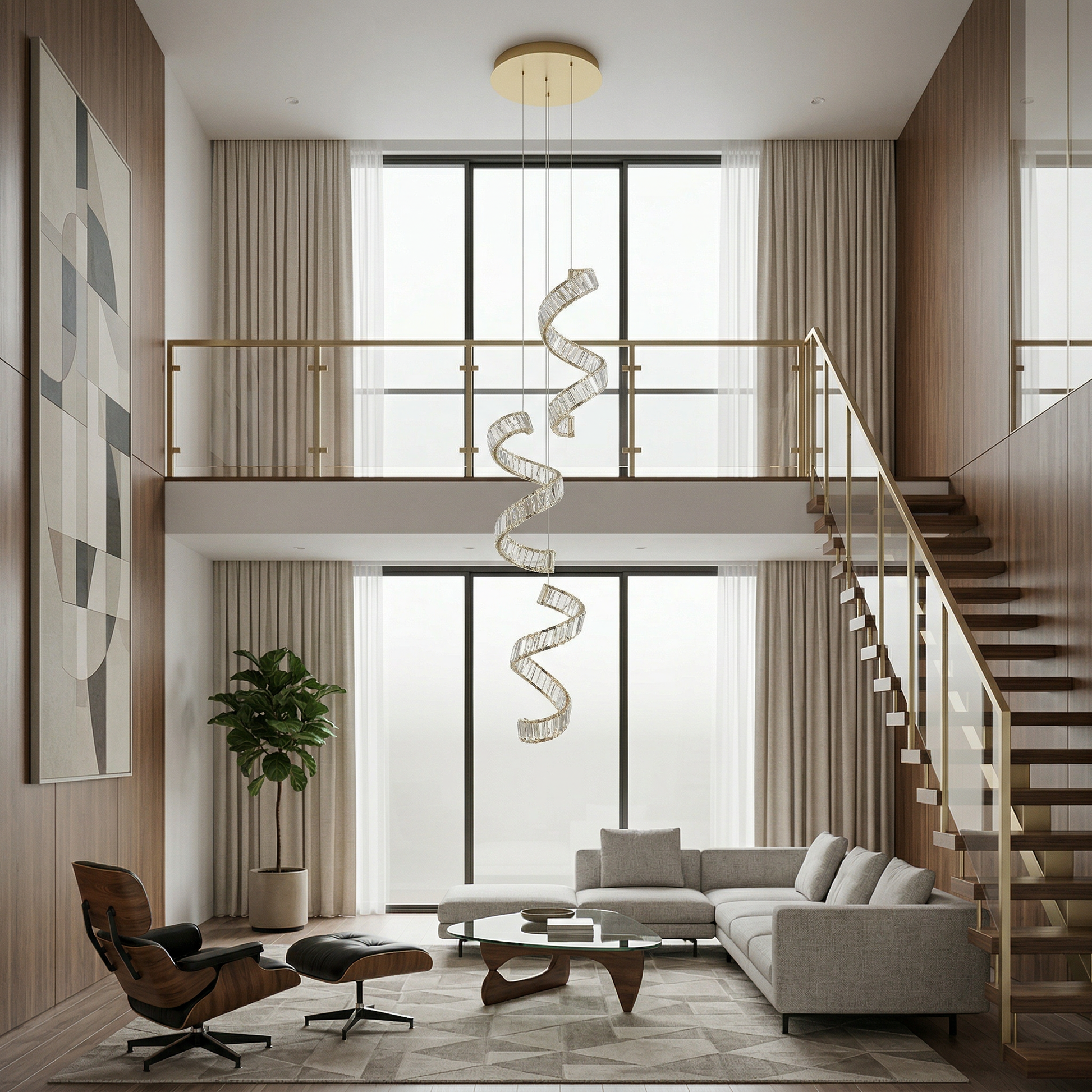 Lustre Auréosial vue ambiance | Luxarmonie