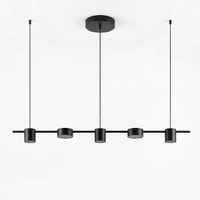 Suspension Métal Or Noir Ambiance Lumineuse – Moderato