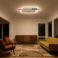 Plafonnier Moderne Courbes Fluides & Intensité Réglable – Soléna