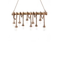 Suspension Bambou Bois LED Cordon Ajustable – Epicéa