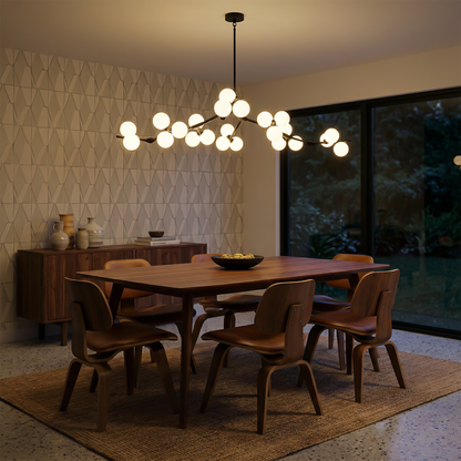 Chandelier Néonix detail view | Luxarmonie