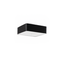 Square white fabric ceiling light for living room – Orféal model