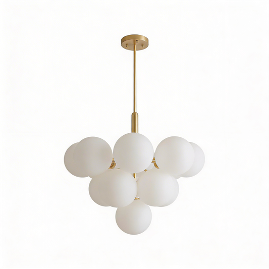 Lustre en Verre Nordique pour Salon – Silvoria