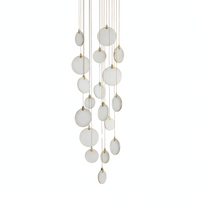 Suspension LED moderne en acrylique pour salon – Thaliona