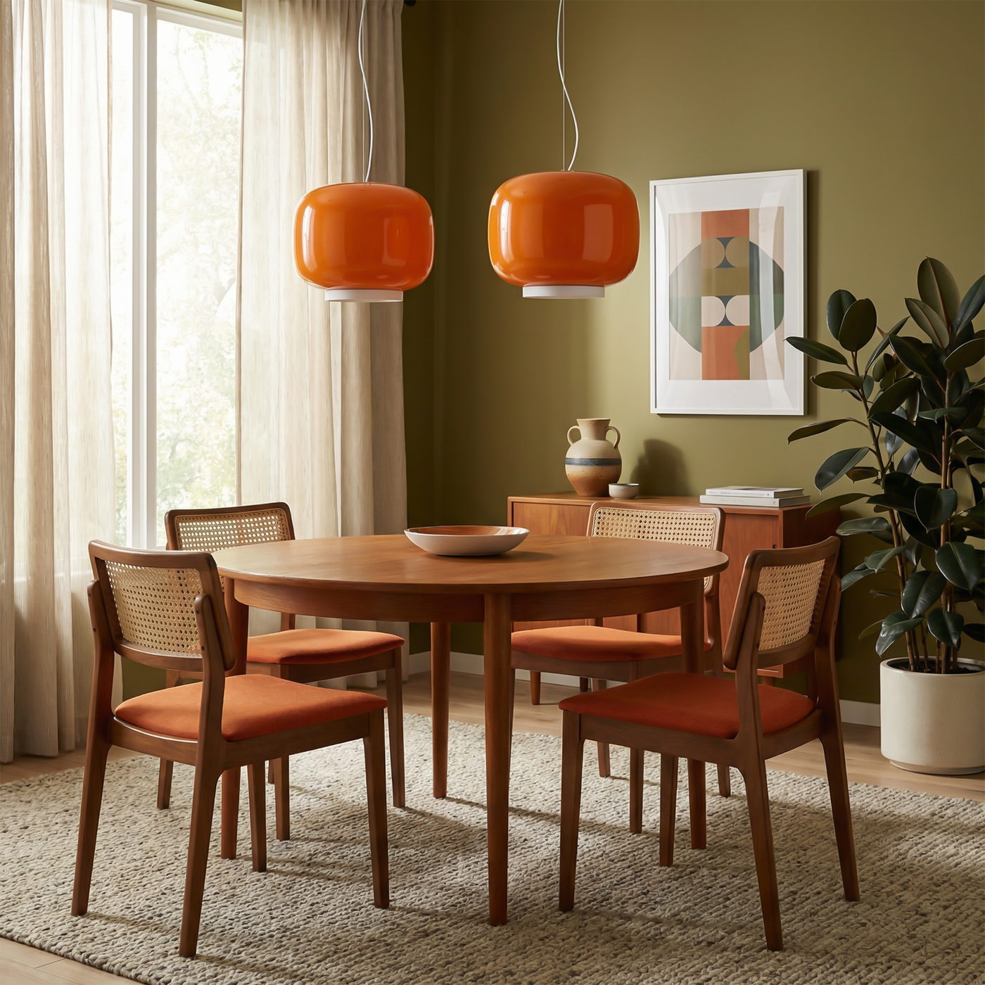 Suspension en verre coloré pour salle à manger et chambre – Chromélia