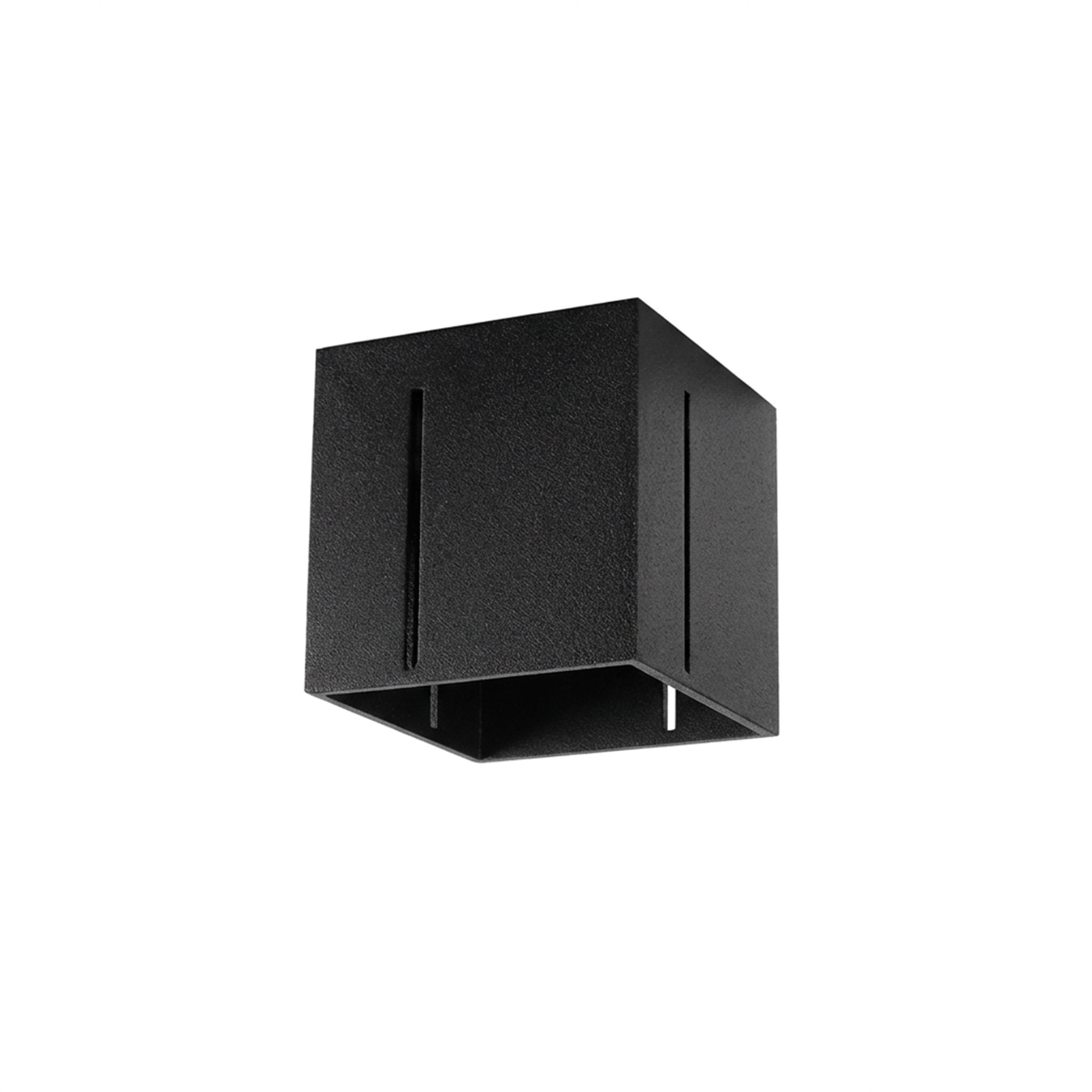 Plafonier pătrat negru modern perforat – Modèle Orphéa