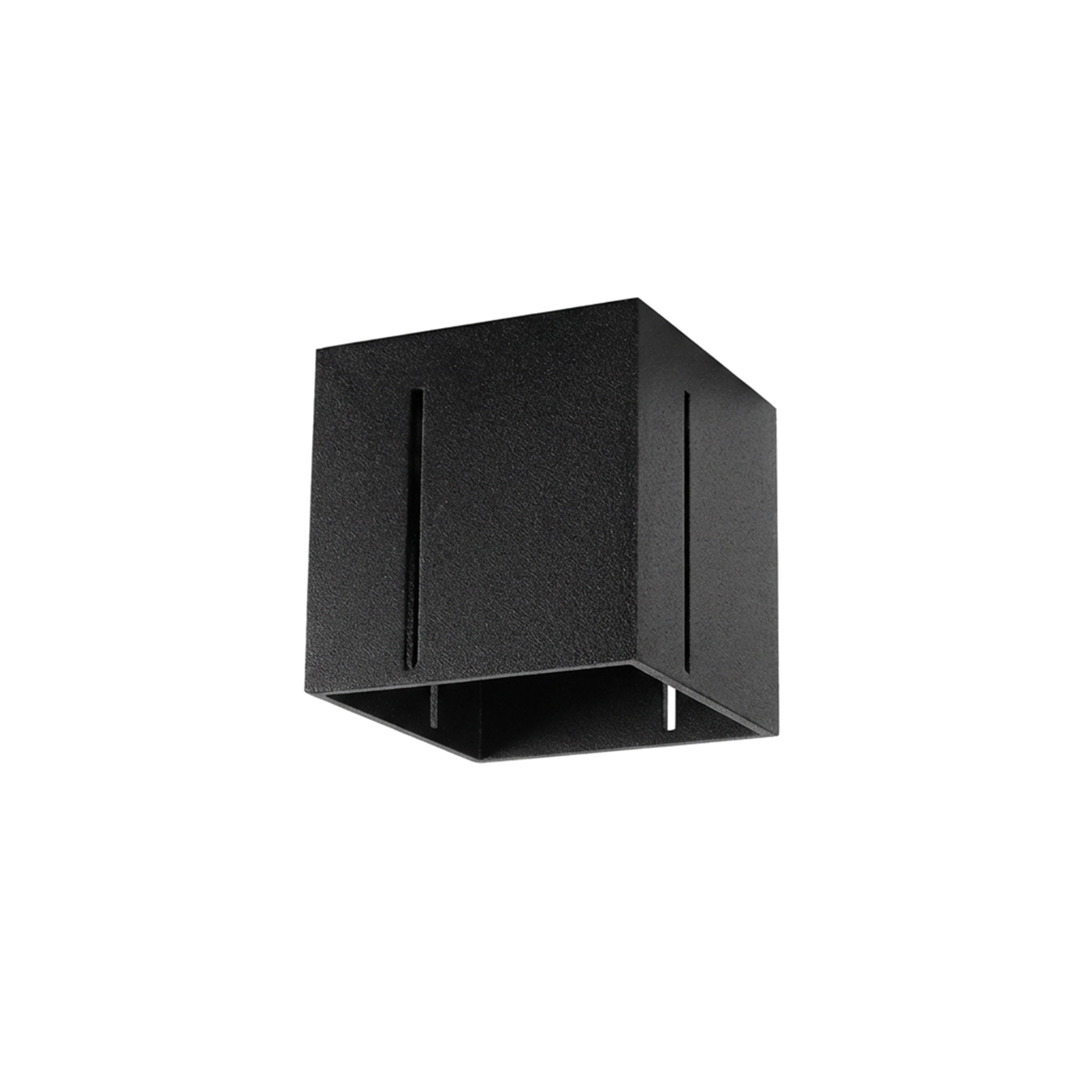 Plafonier pătrat negru modern perforat – Modèle Orphéa