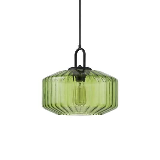 Suspension Verre Texturé Style Vintage – Tétra