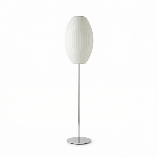 Lampe sur pied en soie moderne pour salon – Sericéa