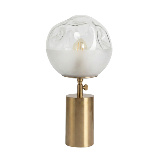 Lampe de Chevet Réglable en Verre et Métal Chic Intemporel – Orys