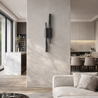 Applique murale moderne noire pour salon – Novaluces