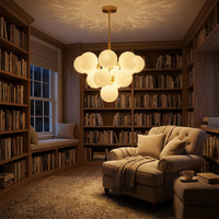 Lustre en Verre Nordique pour Salon – Silvoria