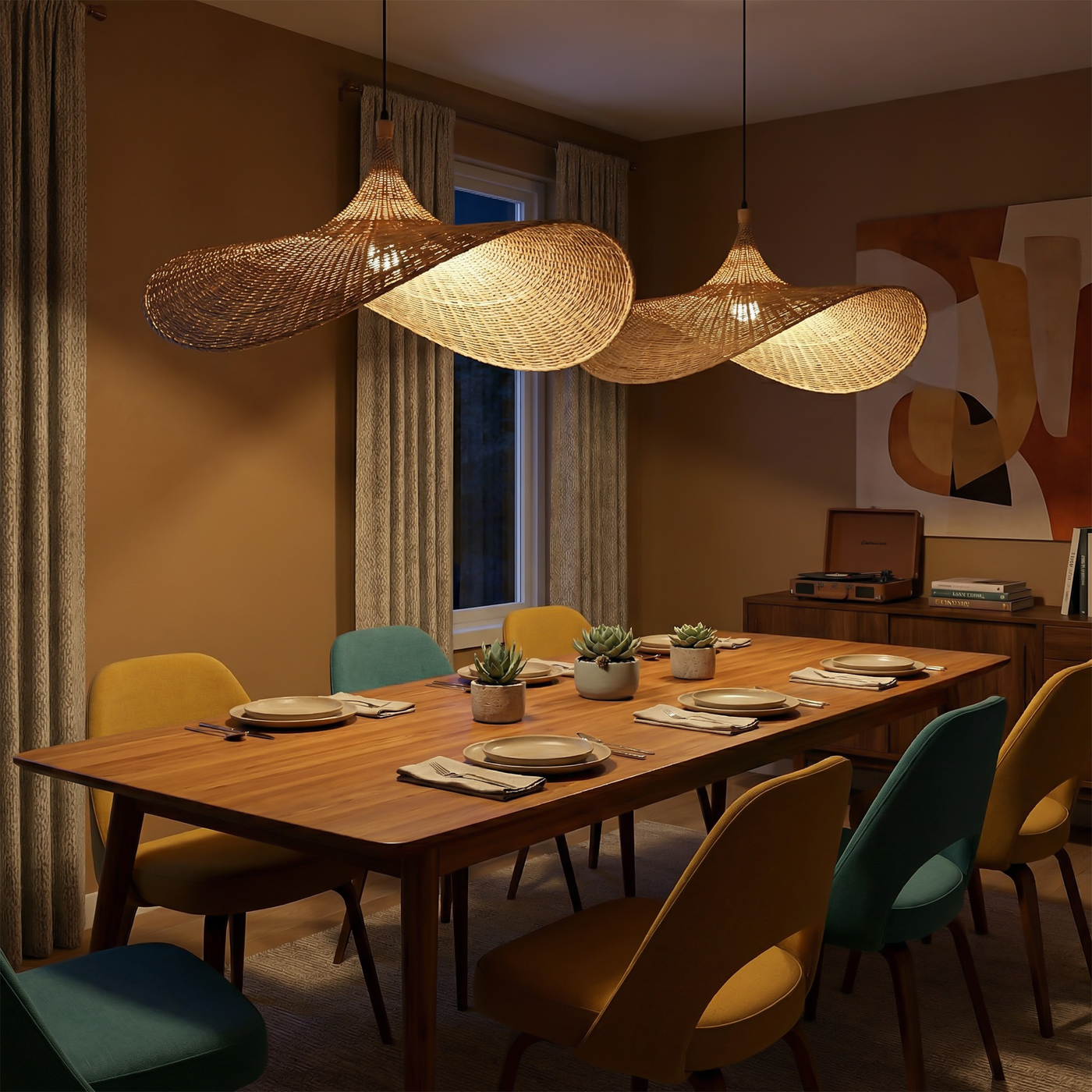 Suspension Bohème Bambou pour Intérieurs – Astalume