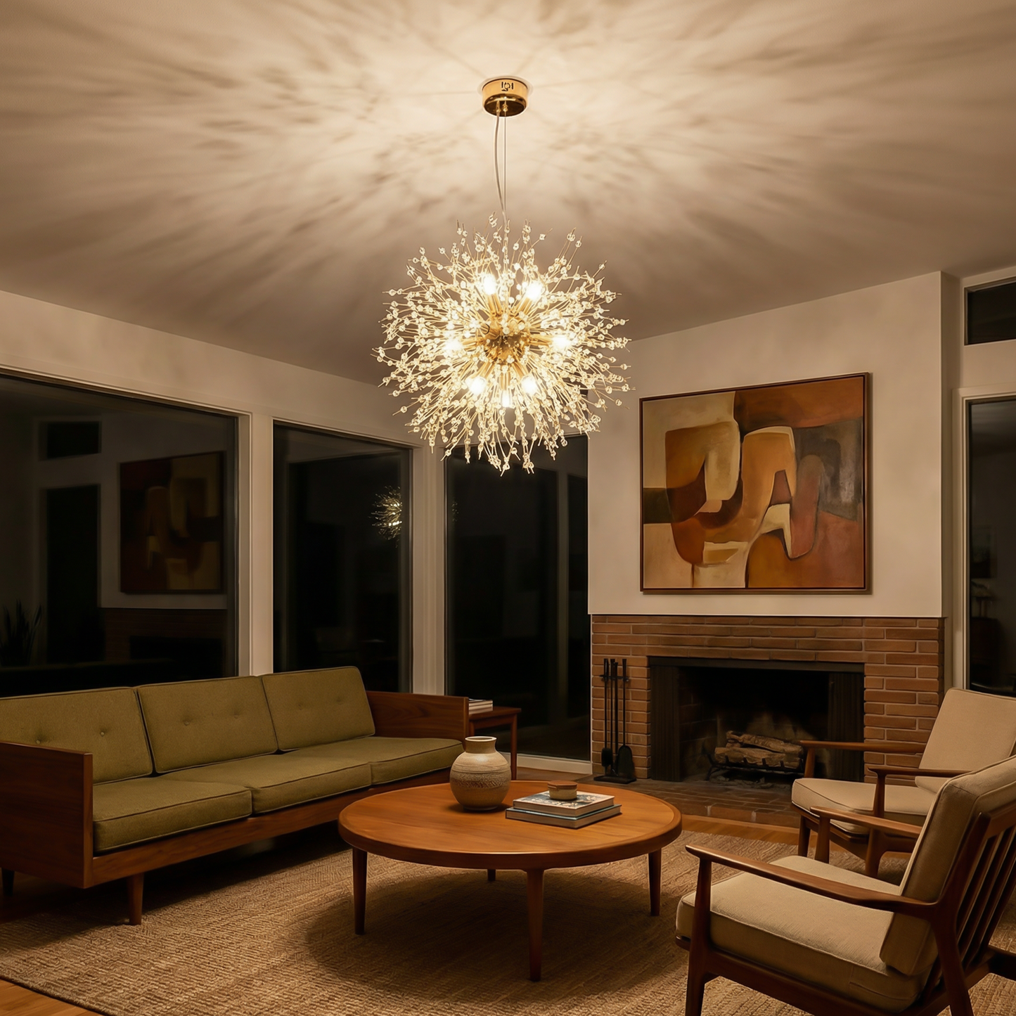 Plafonnier Cristarioni vue détail | Luxarmonie