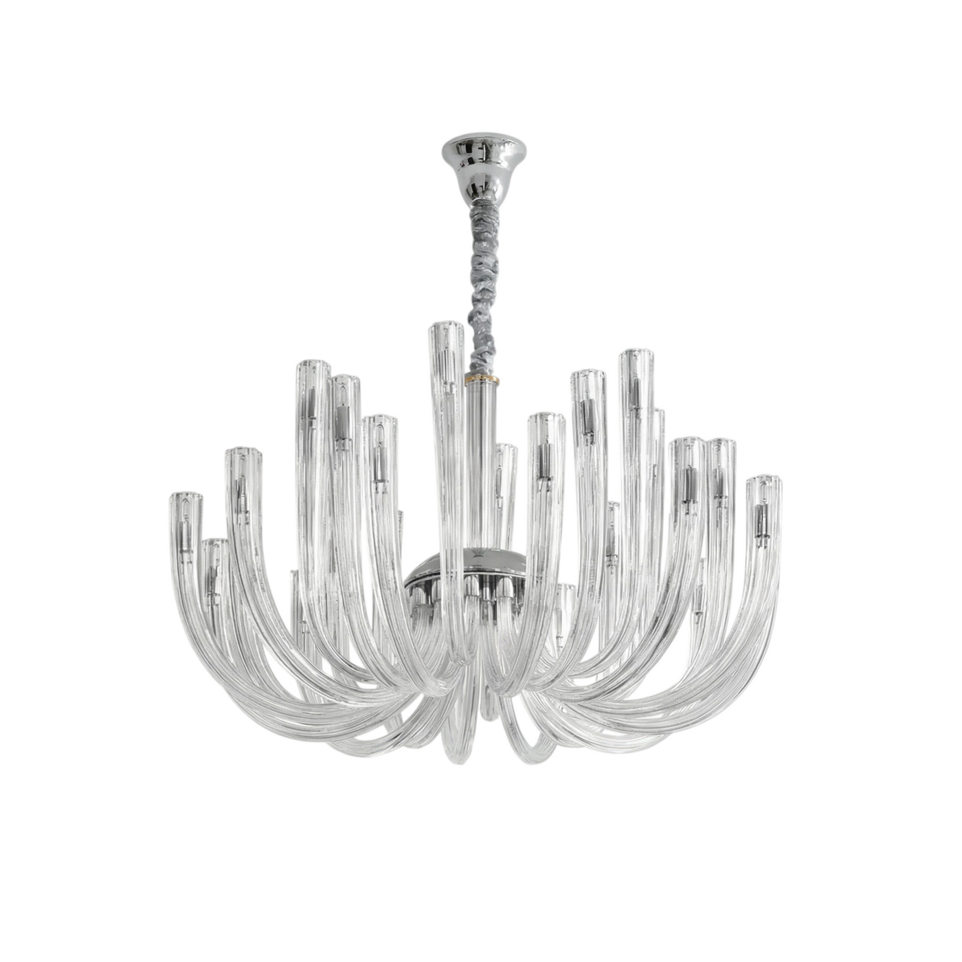 Lustre en Verre Transparent pour Salons et Chambres – Célestine