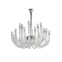 Lustre en Verre Transparent pour Salons et Chambres – Célestine