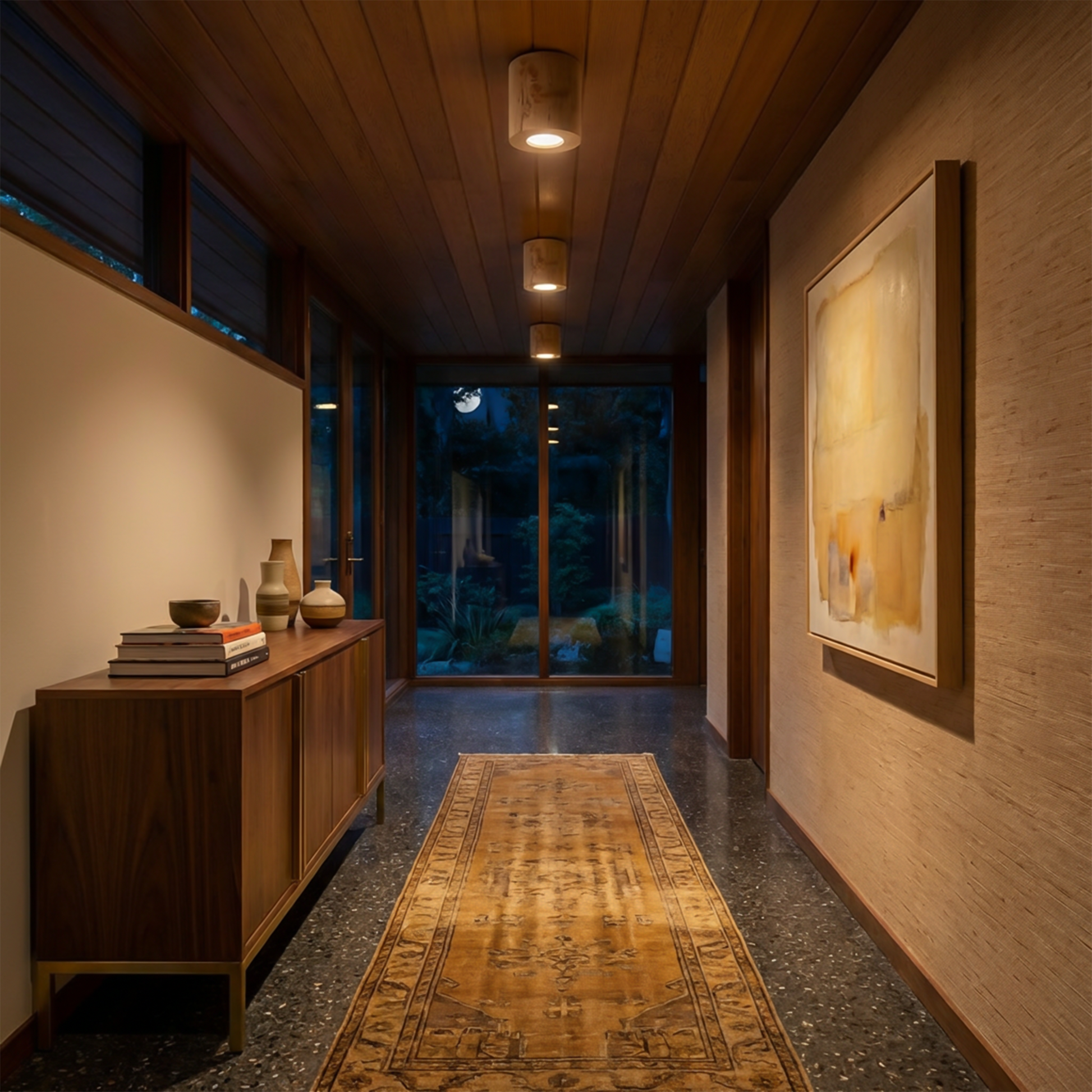 Scandinavian natural wood ceiling light – Model Neralis