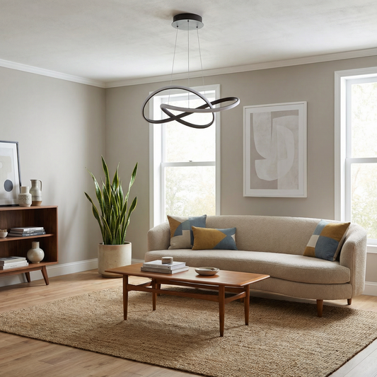 Lustre Design Organique Lumière Dynamique – Exhibition