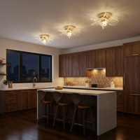 Plafonnier LED Doré Design Nordique Moderne – Aliova