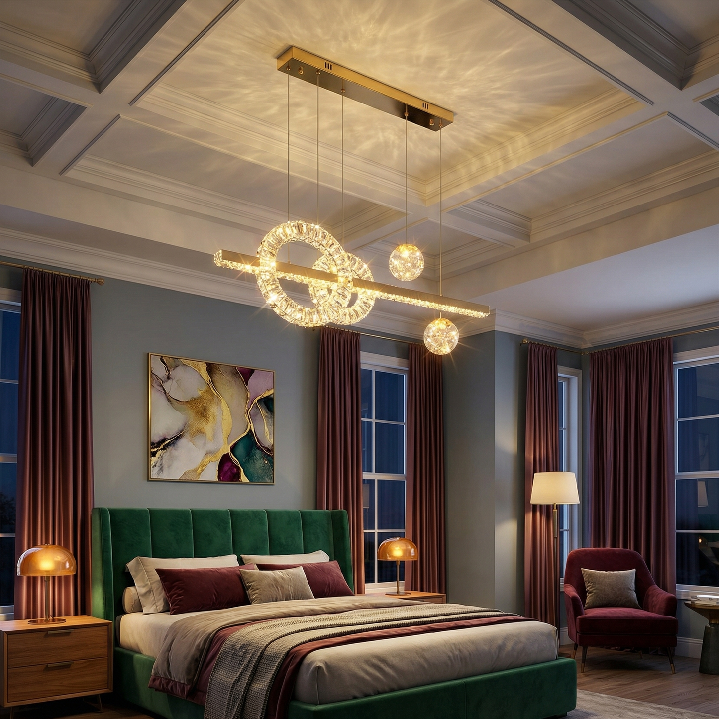 Lustre Cristarèner vue détail | Luxarmonie