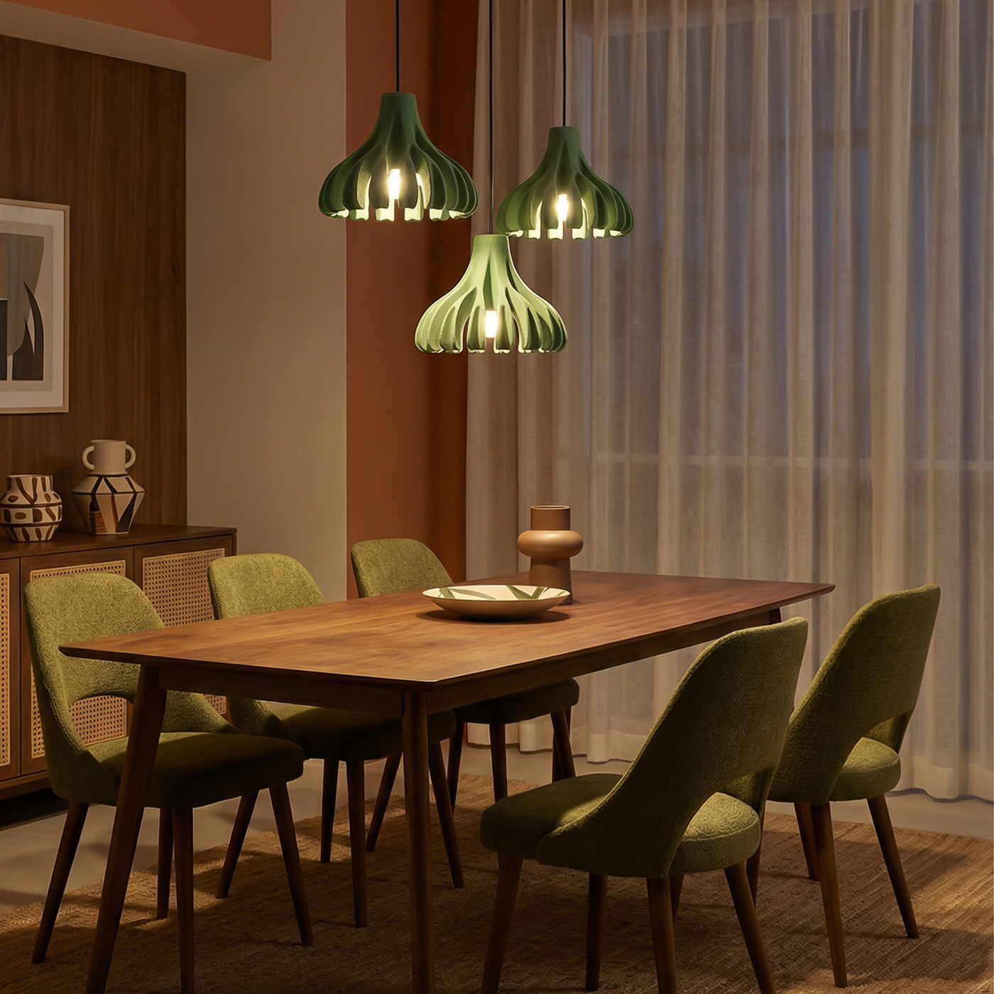 Suspension Design Aérien Finition Bicolore & Éclat Doux – Lior