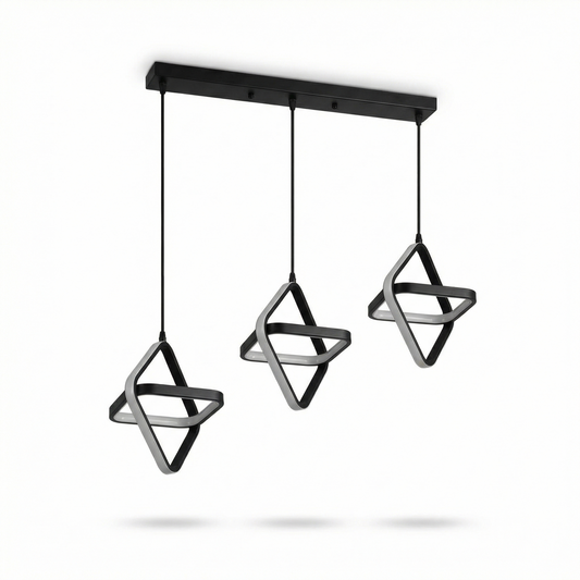 Suspension Moderne Finition Acier Polie Ambiance Chaleureuse – Astro