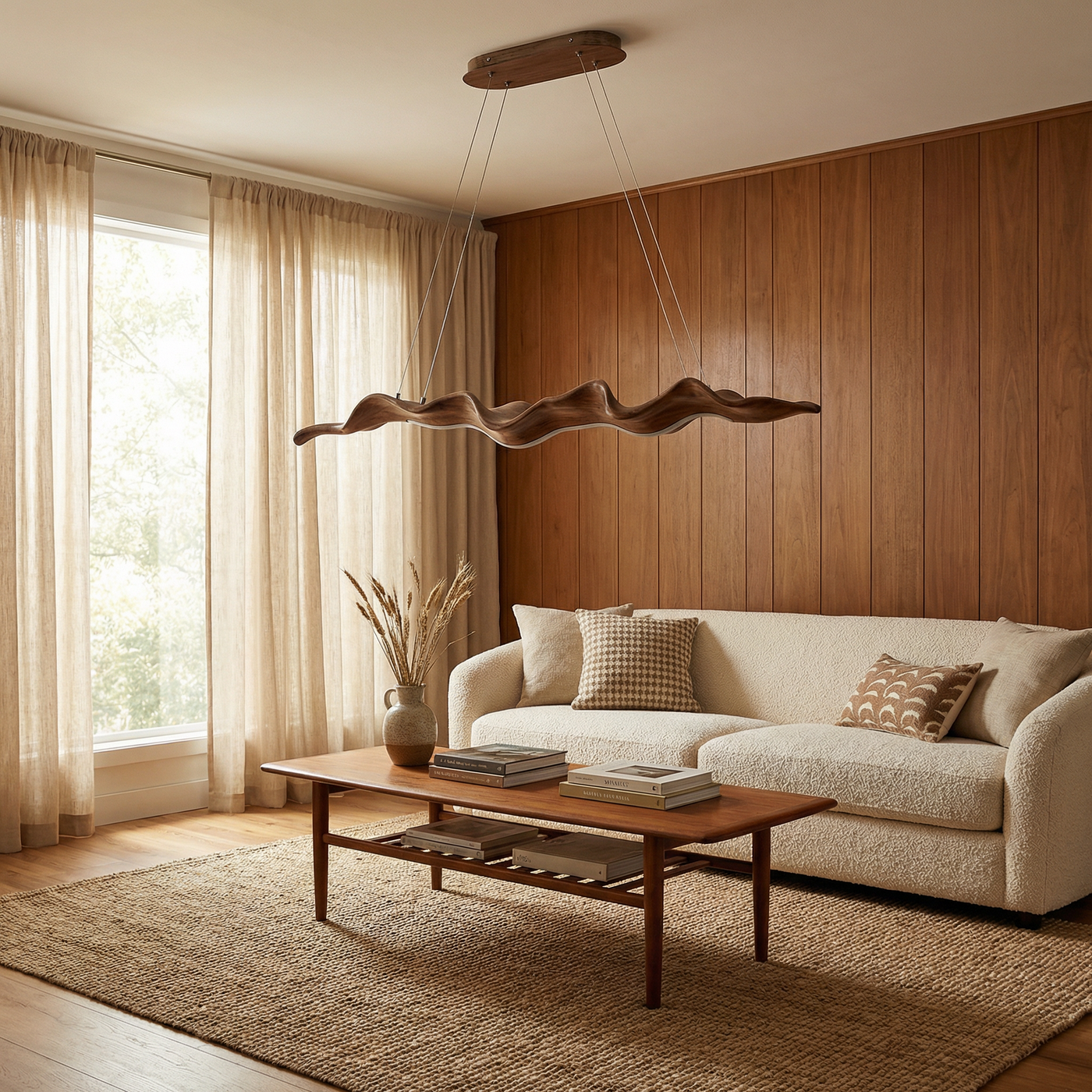 Suspension moderne et raffiné en fer forgé – Calypso