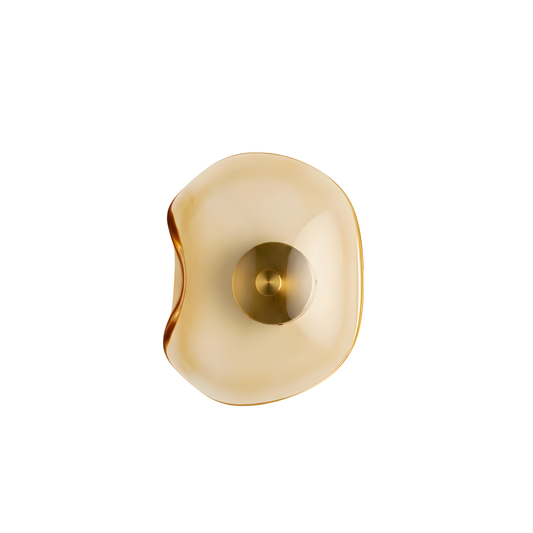 Applique Murale Premium Verre et Pierre pour Espaces 5-10m² – Éclat Ambre