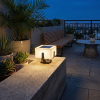 Lampe solaire de jardin en acier inoxydable – Solastice