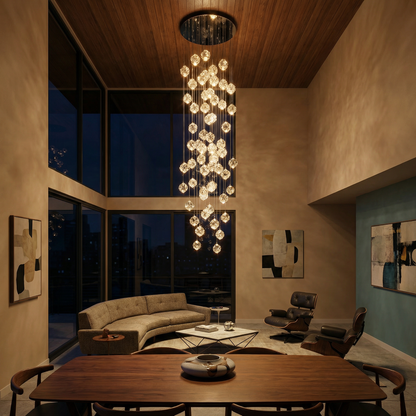 Crysélio Chandelier Detail View – Luxarmonie