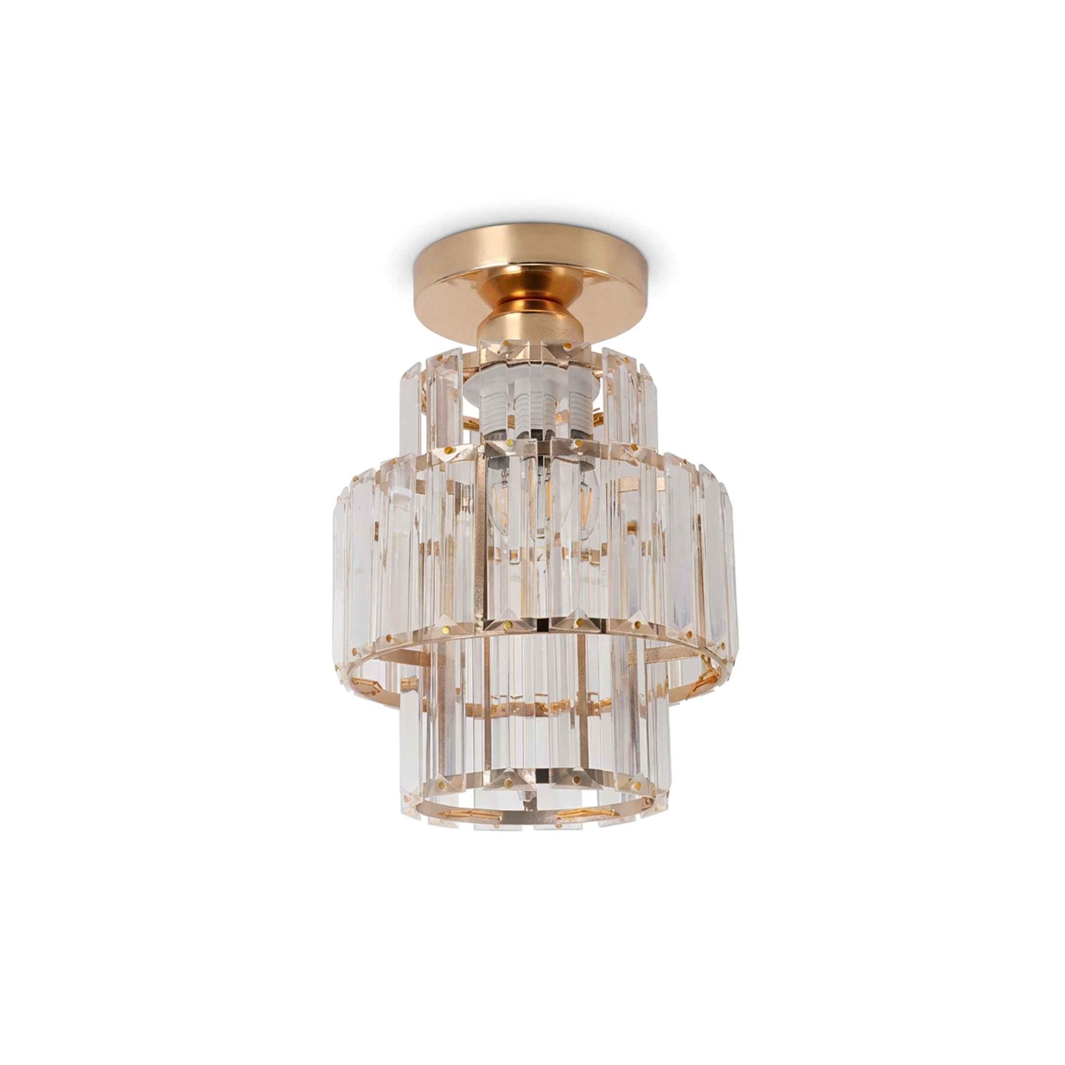 Plafonnier Cristal Doré pour Chambre – Célestiner