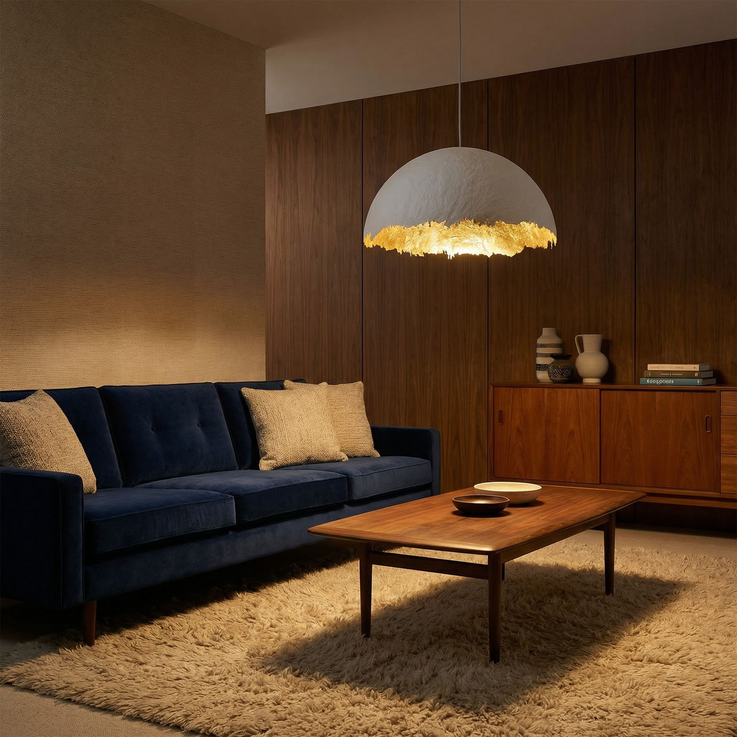 Suspension Lueur Écarlate vue détail | Luxarmonie