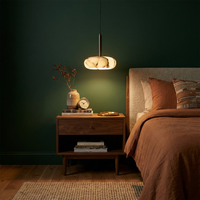 Suspension en pierre naturelle noire pour chambre – Célestnoir