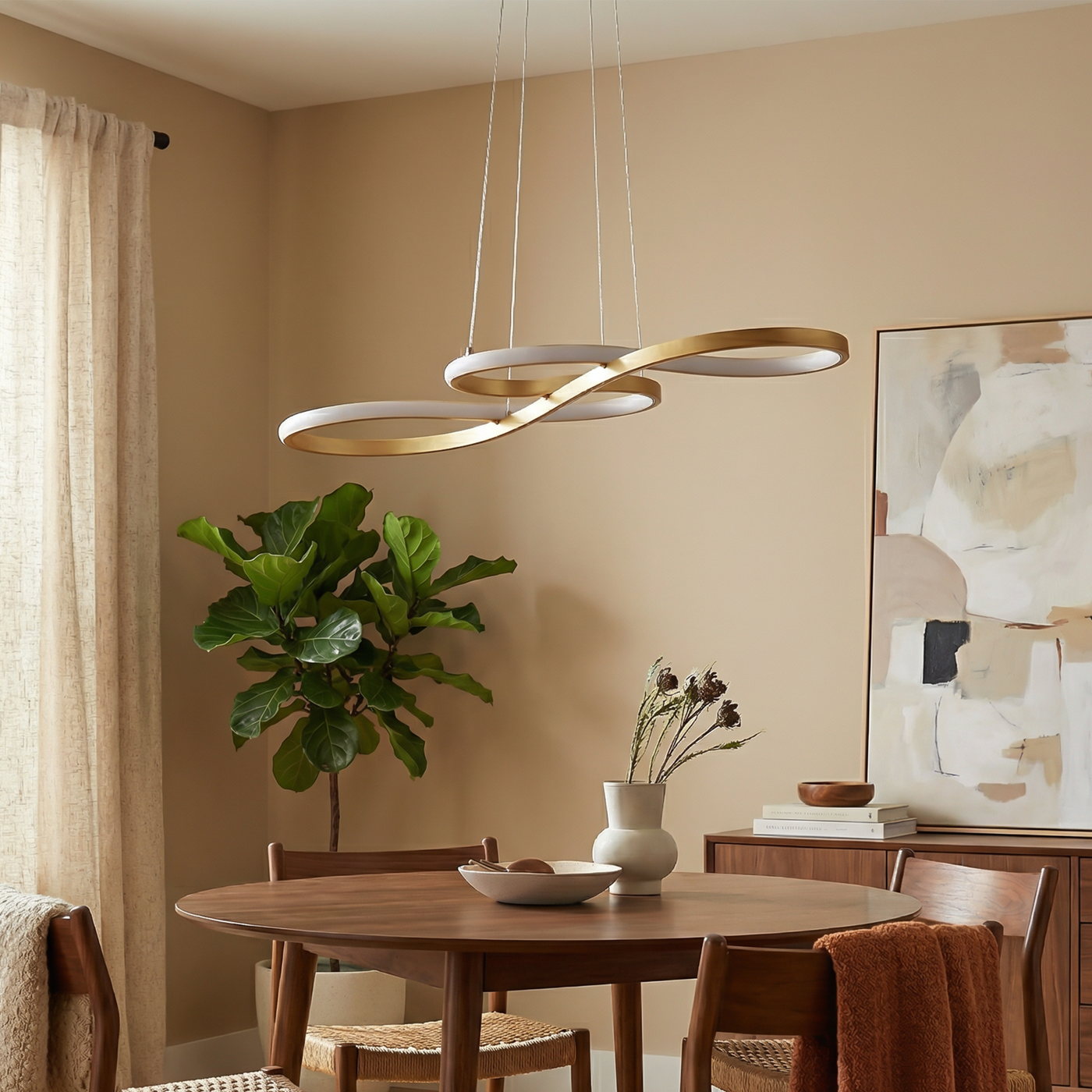 Suspension Éclairage Blanc Écoénergétique Style Contemporain – Note de Musique