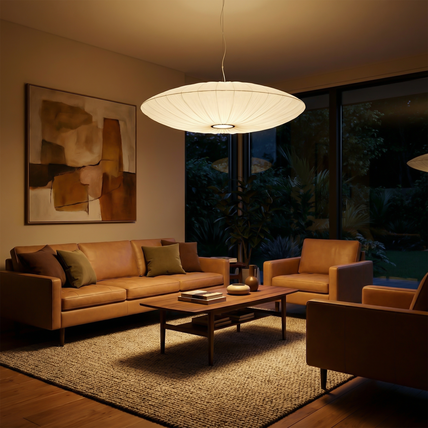 Suspension en tissu contemporaine pour salon et chambre – Armoniquat