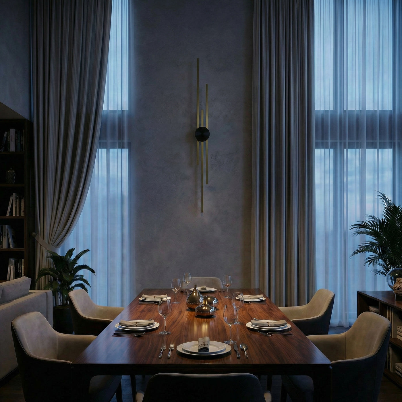 Applique Murale LED Haut Bas pour Ambiance Douce et Relaxante – Orbite Linéaire