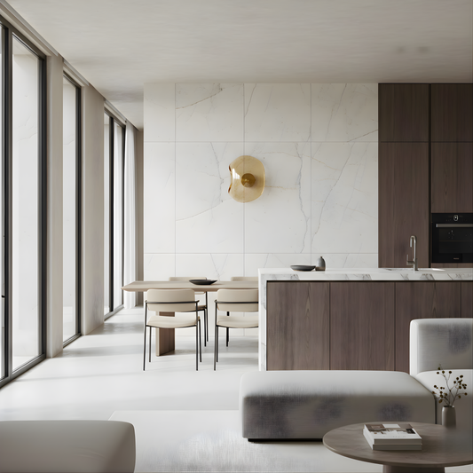 Applique Murale Premium Verre et Pierre pour Espaces 5-10m² – Éclat Ambre