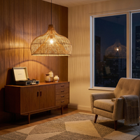 Suspension en rotin japonais pour cuisine et chambre – Zénithri