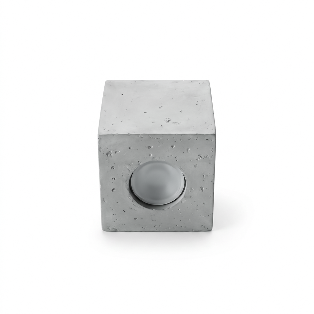 Plafonnier béton gris industriel salon – Modèle Caristone
