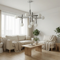 Lustre en Verre Style Nordique pour Salon – Seraphin