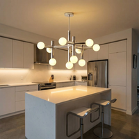 Lustre en Verre Style Nordique pour Salon – Seraphin