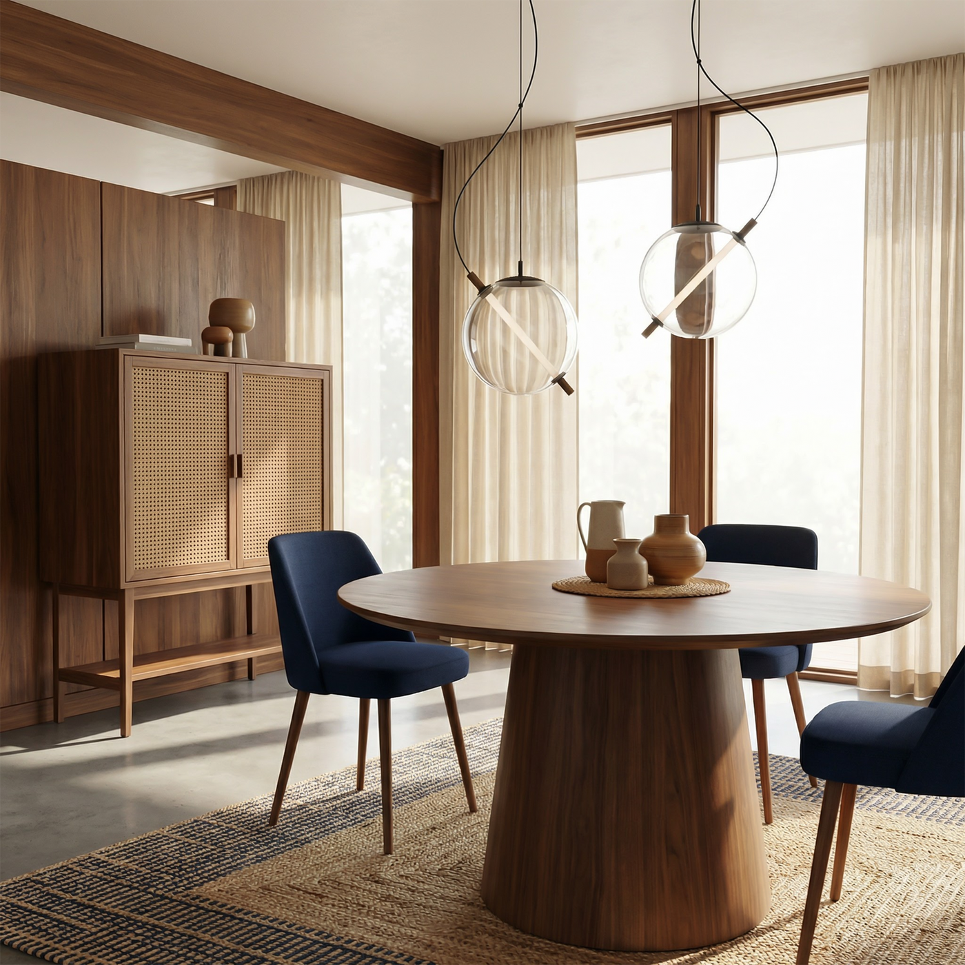 Suspension Chic Lumière Tamisée Style Contemporain – Sérina