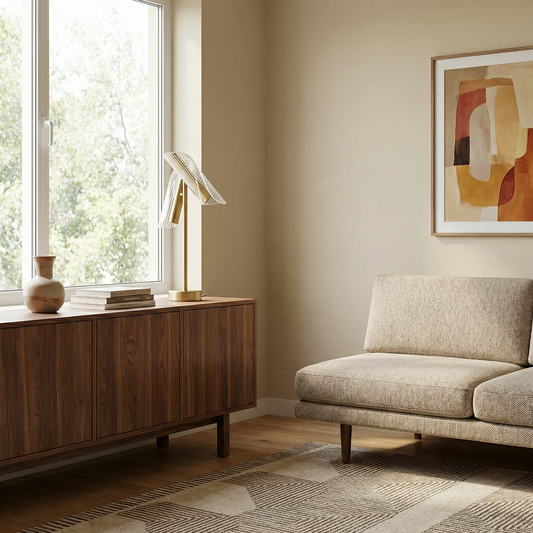 Lampe à Poser Élégante Matériaux Nobles – Éclora