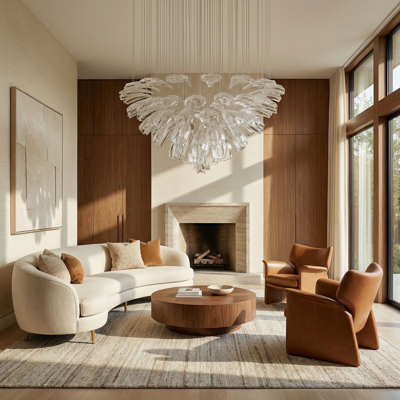 Lustre Contours Délicats Lumière Harmonisée – Ombre