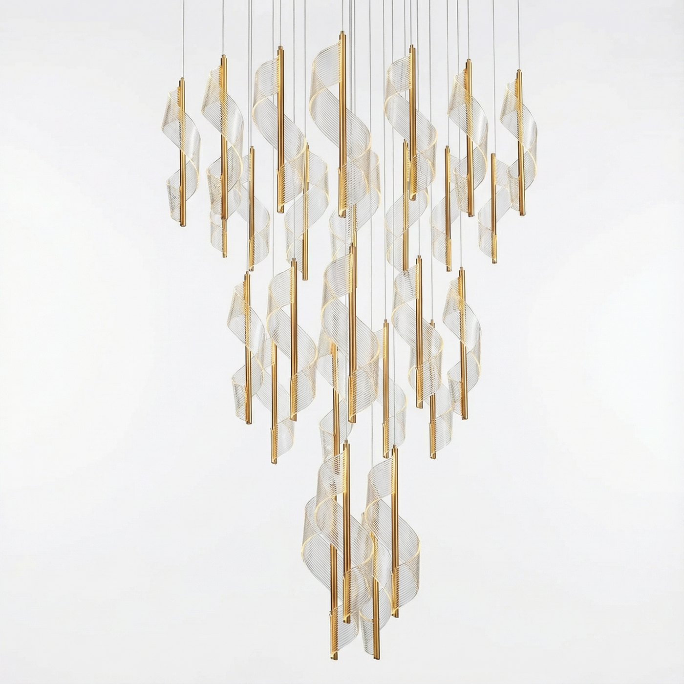 Lustre en spirale moderne pour villa et salon – Spirélite