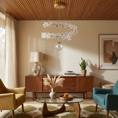 Soft Ceiling Light Fluid Curves Celestial Ambiance – Nuage